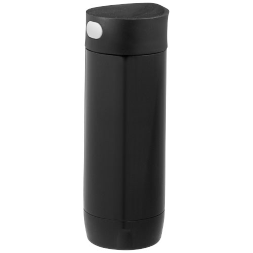 Valby vacuum insulated non leaking tumbler in black-solid