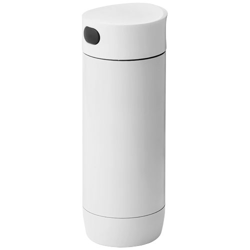 Valby vacuum insulated non leaking tumbler in white-solid