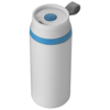 Flow non leaking insulated tumbler in white-solid-and-blue