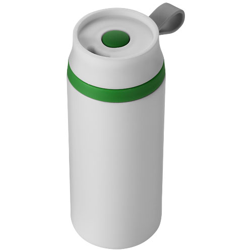 Flow non leaking insulated tumbler in white-solid-and-green
