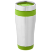 Elwood insulated tumbler in silver-and-lime-green