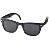 Foldable sun ray sunglasses in black-solid