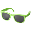 Foldable sun ray sunglasses in lime