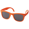 Foldable sun ray sunglasses in orange