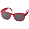 Foldable sun ray sunglasses in red