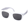 Foldable sun ray sunglasses in white-solid
