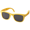 Foldable sun ray sunglasses in yellow
