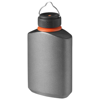 Warden non leaking hip flask in grey-and-black-solid