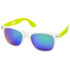 California sunglasses in lime-and-transparent