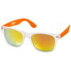 California sunglasses in orange-and-transparent