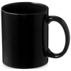 Santos 330 ml ceramic mug in black-solid