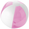 Bondi solid/transparent beach ball in pink-and-white-solid