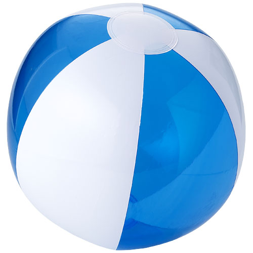 Bondi solid/transparent beach ball in transparent-blue-and-white-solid
