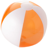 Bondi solid/transparent beach ball in transparent-orange-and-white-solid