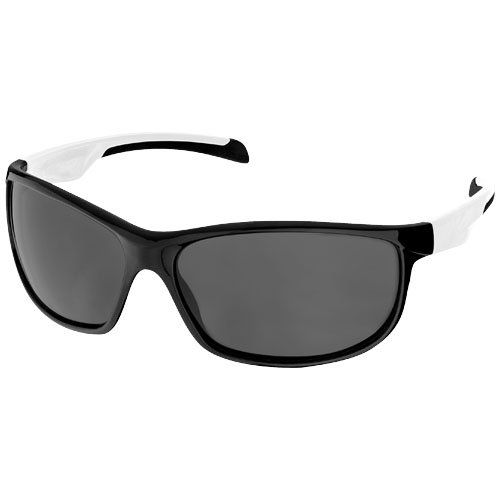 Fresno sunglasses in black-solid-and-white-solid