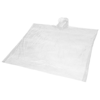 Ziva disposable rain poncho with pouch in white-solid