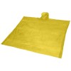 Ziva disposable rain poncho with pouch in yellow