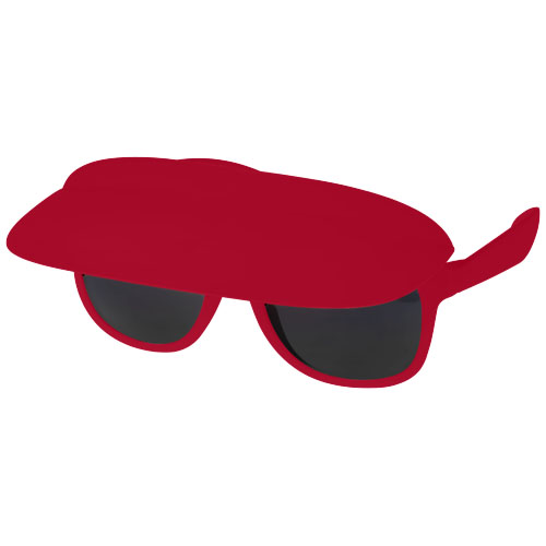 Miami visor sunglasses in red