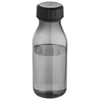 Square sports bottle in black-solid