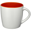 Aztec Ceramic Mug in white-solid-and-orange