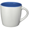 Aztec Ceramic Mug in white-solid-and-royal-blue