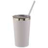 Thor copper vacuum insulated tumbler in white-solid