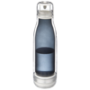 Spirit sports bottle with glass liner in black-solid