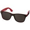 Sun Ray sunglasses - black with colour pop in red-and-black-solid