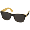 Sun Ray sunglasses - black with colour pop in yellow-and-black-solid