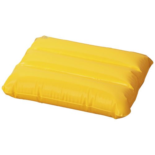 Wave inflatable pillow in yellow