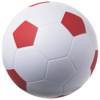 Football Stress Reliever in white-solid-and-red