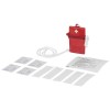 10 piece first aid kit in red