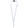 Iago lanyard in white-solid