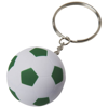 Striker football key chain in white-solid-and-green