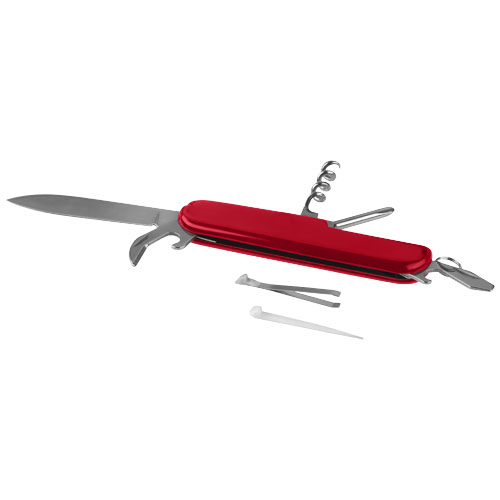 Emmy 9 function pocket knife in red