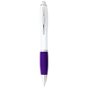 Nash Ballpoint pen in white-solid-and-purple