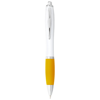 Nash Ballpoint pen in white-solid-and-yellow