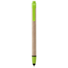 Planet stylus ballpoint pen in lime