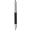 Seosan multi-ink stylus ballpoint pen in black-solid-and-silver