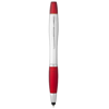 Nash stylus ballpoint pen and highlighter in silver-and-red