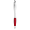 Nash stylus ballpoint pen in silver-and-red