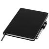 Crown A5 Notebook and Stylus Ballpoint Pen in black-solid