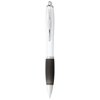 Nash ballpoint pen in white-solid-and-black-solid