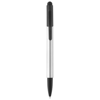 Gorey stylus ballpoint pen in silver-and-black-solid