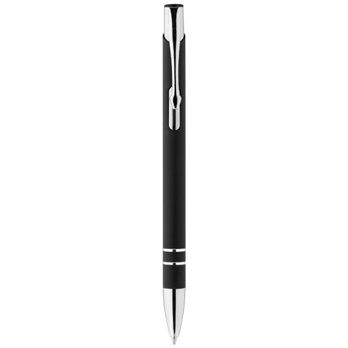 Cork ballpoint pen in black-solid