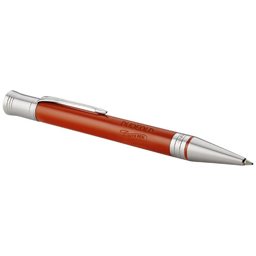 Duofold Premium ballpoint pen in red-and-silver