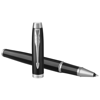 IM rollerball pen in black-solid-and-chrome