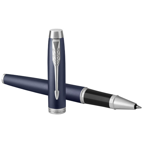 IM rollerball pen in blue-and-silver