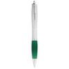 Nash ballpoint pen in green-and-silver