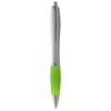 Nash ballpoint pen in silver-and-lime-green